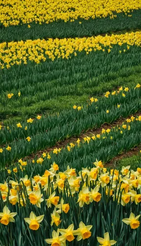 Write a travel guide on the best daffodil fields around the world.,daffodil field,daffodils,yellow daffodils,yellow tulips,tulips field,tulip field,tulip fields,tulip festival,tulips,blooming field,fl