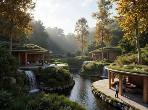 riverwood,rivendell,streamwood,teahouse,japanese garden,streamside,world digital painting,riftwar,creekside,fantasy landscape,home landscape,fallingwater,hobbiton,idyllic,dorne,millstream,hotsprings,digital painting,landscaped,oakridge