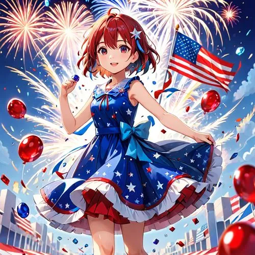 fireworks background,red white,red white blue,megumi,red blue wallpaper,kumiko,anzus,ameri,lamerica,4th of july,firework,taurica,patriotically,patriotism,fourth of july,tsugumi,birthday banner background,jamerica,love live,july 4th,Anime,Anime,Realistic