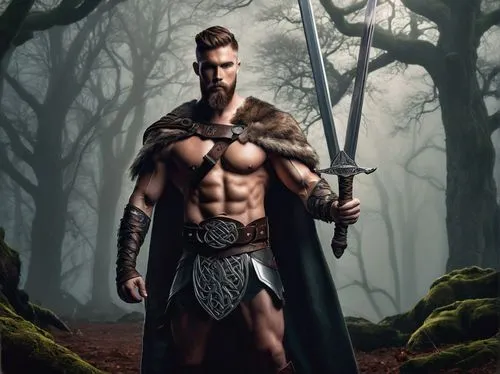 barbarian,fantasy warrior,female warrior,the warrior,warrior,heroic fantasy,swordsman,dane axe,biblical narrative characters,lone warrior,male elf,male character,black warrior,king arthur,warrior and orc,spartan,the roman centurion,warlord,sparta,highlander,Unique,Design,Logo Design