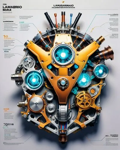 turbomeca,mercedes engine,carburetor,mechanoid,internal-combustion engine,biomechanical,Unique,Design,Infographics