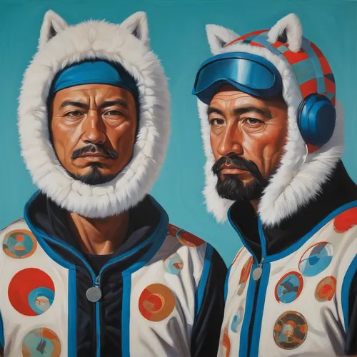 two wolves,utonagan,kyrgyz,eskimo,shirakami-sanchi,inner mongolia,chinese icons,cossacks,sailors,chinese art,mongolia eastern,astronauts,mongolian tugrik,indigenous painting,qinghai,oil on canvas,nunatak,folk costumes,choi kwang-do,hulunbuir,Illustration,Realistic Fantasy,Realistic Fantasy 24