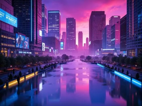 guangzhou,shanghai,fantasy city,metropolis,cityscape,colorful city,futuristic landscape,dusk,chongqing,cybercity,ultraviolet,city at night,cyberpunk,hkmiami,purple wallpaper,purple landscape,chicago night,kinkade,tokyo city,vapor