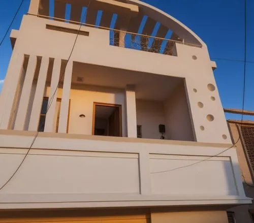 block balcony,lifeguard tower,cubic house,balconied,lookout tower,melnikov,Photography,General,Realistic