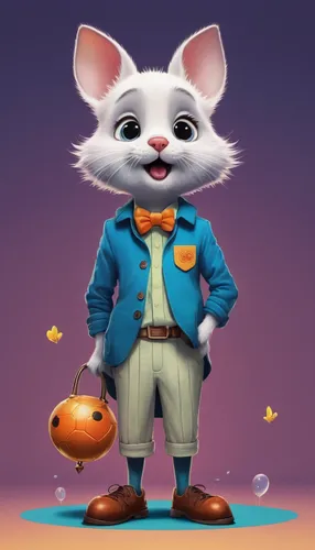 Design an adorable cartoon character inspired by Pep￪, adding your own creative twist.,cute cartoon character,geppetto,halloween vector character,cartoon cat,figaro,disney character,chowder,television