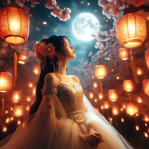 fairy lanterns,lanterns,angel lanterns,chinese lanterns,jasmine blossom,night-blooming jasmine,scent of jasmine,sun bride,japanese paper lanterns,mid-autumn festival,oriental princess,chinese lantern,