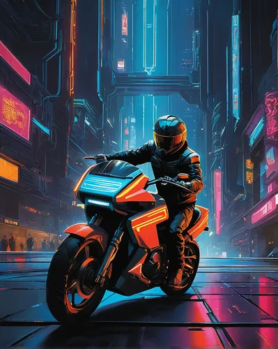 ktm,motorbike,motorcycle,motorcycles,cyberpunk,motorcyclist,yamaha,yamaha r1,motorcycling,ducati,honda z,motor-bike,biker,neon arrows,vector illustration,bike colors,suzuki x-90,ducati 999,bike,sci fiction illustration,Conceptual Art,Sci-Fi,Sci-Fi 08