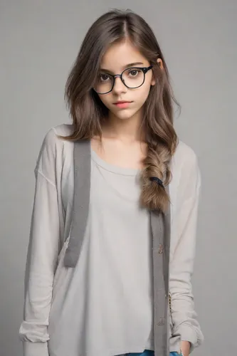 Écolière ,kids glasses,reading glasses,with glasses,girl in t-shirt,school clothes,eyeglasses,smart look,eye glasses,girl in a long,silver framed glasses,glasses,spectacles,eye glass accessory,managem