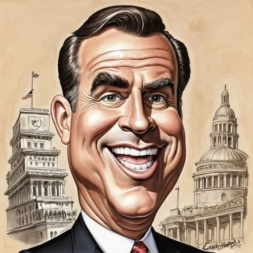 mitt,caricature,governor,republican,caricaturist,politician,official portrait,gov,richard nixon,senator,holder,mayor,hot air,lurch,feingold,cartoonist,portrait of christi,congress,cock-a-leekie soup,portrait,Illustration,Abstract Fantasy,Abstract Fantasy 23