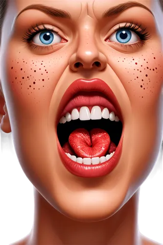 derivable,rosacea,bruxism,anboto,facial,cosmetic,beauty face skin,facelift,vampire woman,dermatologist,woman face,membranacea,rendering,photorealistic,woman's face,hygienist,labios,scary woman,mouth,mouths,Illustration,Abstract Fantasy,Abstract Fantasy 23