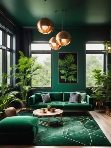 green living,tropical greens,modern decor,house plants,houseplants,pine green,fromental,interior design,houseplant,contemporary decor,sitting room,interiors,green plants,living room,livingroom,greenhut,verdant,green wallpaper,limewood,interior decoration,Illustration,Paper based,Paper Based 27