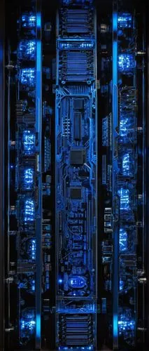 computer art,supercomputer,backplane,motherboard,sli,microcomputer,graphic card,insides,fractal design,pcb,supercomputers,blue light,internals,pentium,computer graphic,compute,mother board,computer chips,computational,computer part,Illustration,Black and White,Black and White 31
