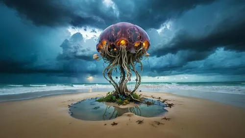 jellyfish,nauplii,undertow,cnidaria,lovecraftian,lion's mane jellyfish