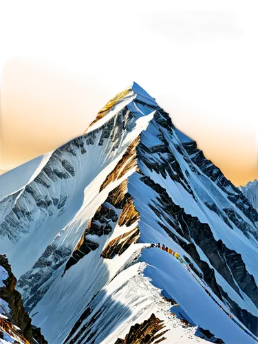 Mountain, Mt Everest, snow-capped peak, majestic, morning mist, sunrise, rugged terrain, steep cliffs, serpentine ridges, prayer flags, trekking poles, crampons, down jacket, hiking boots, backpack, p