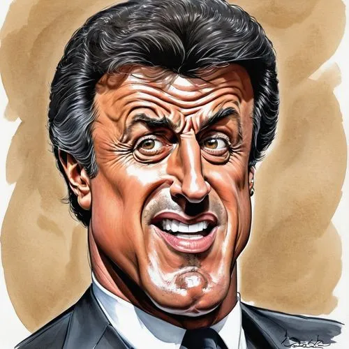 Sylvester Stallone
,stallone,boycie,kouchner,pacino,caricature,columbo,pennypacker,swearengen,subgenius,francescoli,belmondo,karadzic,caricaturist,rostker,bhl,mulroney,berlinguer,garretta,raoh,mastran