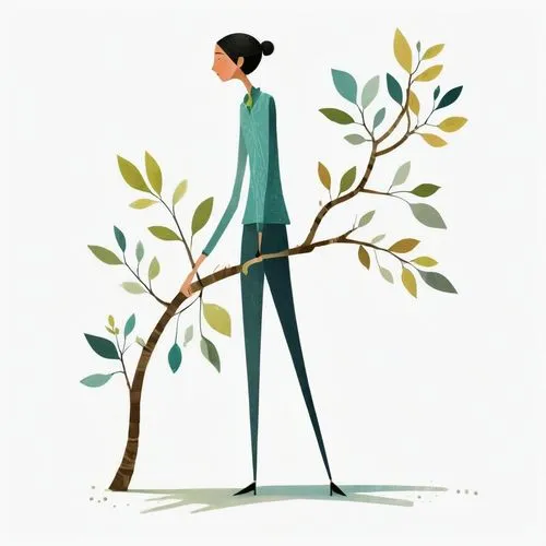 girl with tree,walking stick,birch tree illustration,arborist,girl in a long,olive tree,woman walking,stilts,half lotus tree pose,fashion illustration,cardstock tree,argan tree,stilt,twigs,tree watering,mulan,treeing feist,gardener,tree pruning,coffee tea illustration,Illustration,Vector,Vector 08