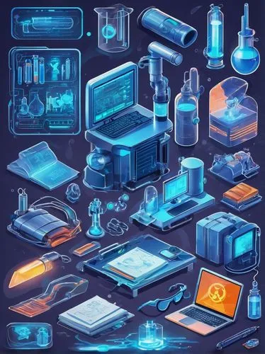 mobile video game vector background,systems icons,electronics,laboratory,game illustration,blueprints,sci fiction illustration,chemical laboratory,laboratory equipment,biosamples icon,blueprint,optoelectronics,laboratory information,components,collected game assets,cubes games,set of icons,lab,arduino,sci fi surgery room,Unique,Design,Sticker