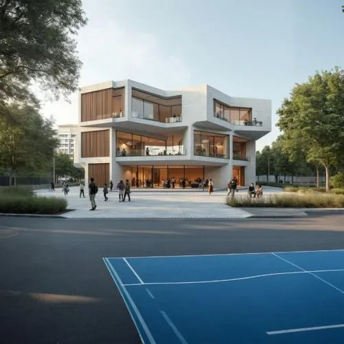 basketball court,school design,renderings,macalester,sports center for the elderly,gvsu