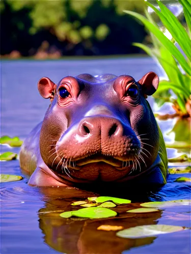 hippopotamus,hippo,tapir,capybara,aquatic mammal,pig,coypu,platypus,pot-bellied pig,potamochoerus porcus,water buffalo,botswana bwp,bay of pigs,kawaii pig,water dog,snorkel,boar,dog in the water,suckling pig,fossa,Illustration,Retro,Retro 01