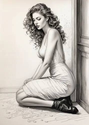 charcoal drawing,pencil drawings,vanderhorst,charcoal pencil,pencil drawing,chalk drawing,scherfig,vintage drawing,girl drawing,disegno,graphite,drawing mannequin,dessin,charcoal,madonna,dalida,wilkenfeld,donsky,gisele,rosamund,Illustration,Black and White,Black and White 30