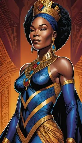 nubia,lilandra,teferi,wakanda,ororo,neith,Illustration,American Style,American Style 13