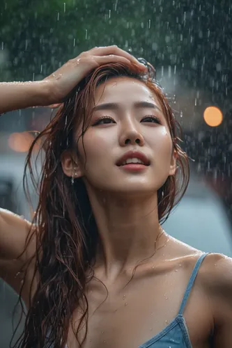 in the rain,rain shower,wet girl,wet,asian umbrella,heavy rain,hyperhidrosis,spark of shower,raindops,rainy season,walking in the rain,asian woman,rain,photoshoot with water,rainy,drenched,rain bar,rainy weather,japanese woman,drop of rain,Photography,General,Cinematic