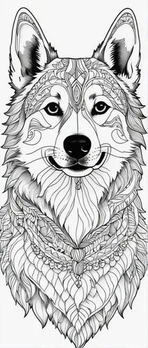 line art animal,coloring page,line art animals,animal line art,eyes line art,dog line art,Illustration,Black and White,Black and White 20