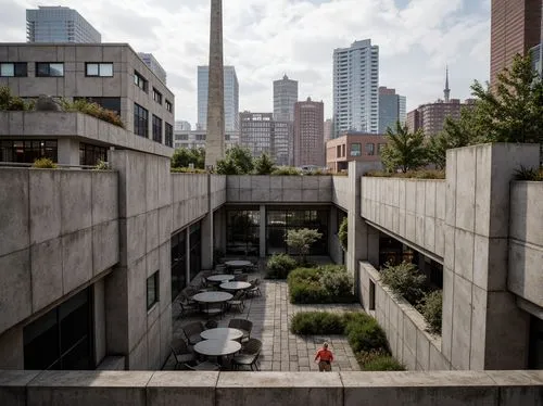 safdie,highline,barbican,masp,schulich,parkade,pedway,metrotech,ryerson,robarts,skyways,juilliard,urban landscape,benaroya,brutalist,cantilevered,skywalks,toronto city hall,highline trail,westbeth