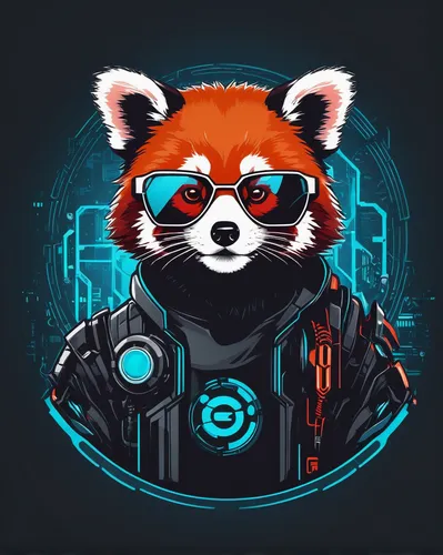 electron,vector illustration,rocket raccoon,rocket,vector graphic,vector design,vector art,cyber glasses,red panda,mozilla,vector,edit icon,cyber,atom,firefox,panda,ursa,vector image,steam icon,phone icon,Unique,Design,Logo Design