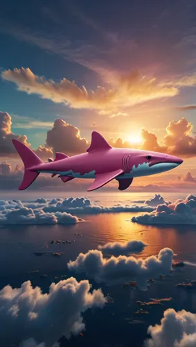 a flying dolphin in air,supersonic aircraft,supersonic transport,constellation swordfish,swordfish,spaceplane,dusky dolphin,dolphin background,pilotfish,greater crimson glider,rocket-powered aircraft,