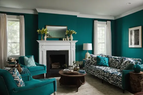 turquoise wool,turquoise leather,color turquoise,teal and orange,sitting room,teal,blue room,color combinations,turquoise,trend color,great room,chaise lounge,ornate room,southern magnolia,family room,wing chair,blue and green,stucco wall,green and blue,interior design,Illustration,American Style,American Style 10