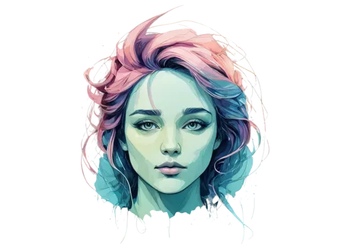 fantasy portrait,digital painting,mermaid vectors,digital illustration,girl portrait,digital art,fae,android inspired,gemini,vector art,vector illustration,portrait background,digital artwork,vector girl,illustrator,dryad,echo,medusa,digital drawing,digital,Illustration,Paper based,Paper Based 13