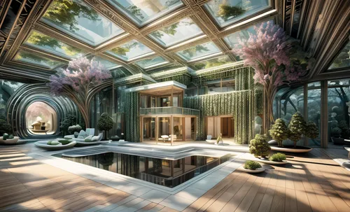 mirror house,cubic house,3d rendering,futuristic architecture,interior modern design,conservatory,garden design sydney,luxury home interior,greenhouse,house in the forest,cube house,tropical house,archidaily,beautiful home,eco hotel,greenhouse effect,eco-construction,inverted cottage,sky space concept,tree house hotel