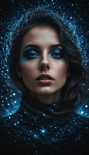 blue enchantress,horoscope libra,sci fiction illustration,fantasy portrait,mystical portrait of a girl,zodiac sign libra,cosmic eye,self hypnosis,image manipulation,the blue eye,world digital painting,aquarius,astral traveler,zodiac sign gemini,divine healing energy,bioluminescence,digital art,echo,photomanipulation,the universe,Photography,General,Fantasy