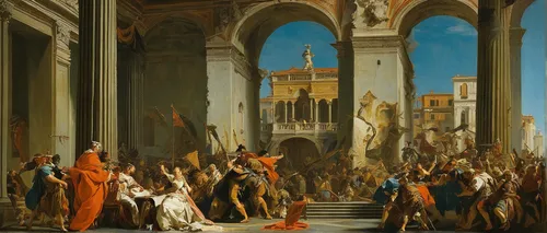 procession,louvre,barberini,the carnival of venice,school of athens,bellini,julius caesar,apollo and the muses,venetian,vittoriano,louvre museum,piazza della signoria,caracalla,renaissance,the pied piper of hamelin,musei vaticani,the order of cistercians,ancient parade,the market,vaticano,Art,Classical Oil Painting,Classical Oil Painting 40