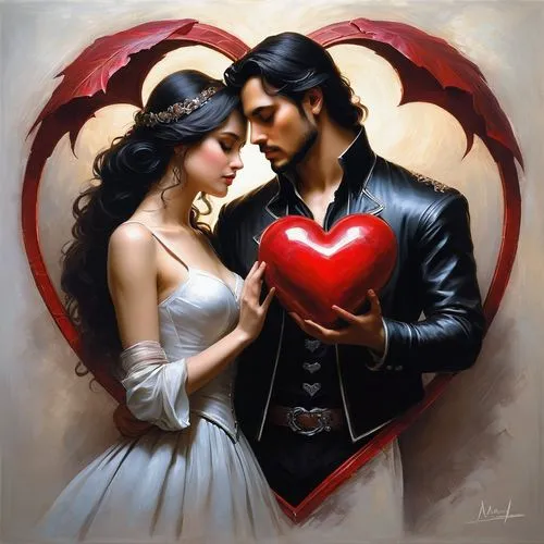 two hearts,painted hearts,heart clipart,corazones,romantic portrait,garamantes,Conceptual Art,Fantasy,Fantasy 13