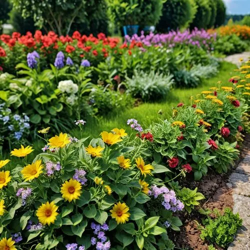 flower borders,flower border,summer border,floral border,flower bed,blanket of flowers,flower garden,zinnias,colorful flowers,mainau,perennial plants,ornamental plants,petunias,flowerbed,garden flowers,summer flowers,blanket flowers,ornamental flowers,farmers market petunias,flowering plants,Photography,General,Realistic