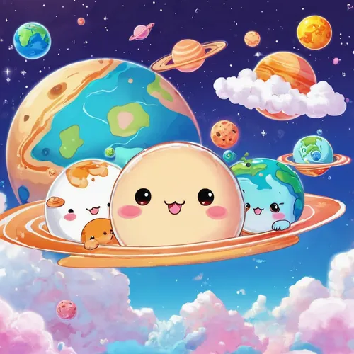 round kawaii animals,pixaba,yo-kai,children's background,kawaii ice cream,kirby,kawaii animals,io,astro,glob urs,planets,solar system,wooser,astronomical,background image,space glider,dango,kawaii,universe,fairy galaxy,Illustration,Japanese style,Japanese Style 01