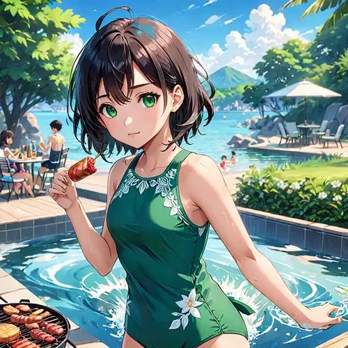 watermelon background,watermelon wallpaper,fubuki,summer background,ranka,makoto,Anime,Anime,Realistic