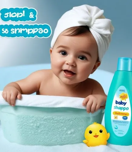 an ad showing a baby in a tub and a soap with a rubber ducky,baby shampoo,enfamil,palmolive,shampoo,commericial,aveeno