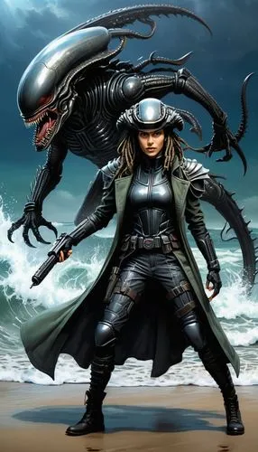 sci fiction illustration,black crab,scorpion,sea devil,alien warrior,crab cutter,mergus,cg artwork,kraken,wind warrior,game illustration,cephalopods,sea monsters,the sea maid,heroic fantasy,medusa,cephalopod,black widow,god of the sea,dolphin rider,Conceptual Art,Fantasy,Fantasy 09