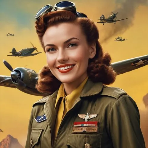 superfortress,maureen o'hara - female,jane russell-female,bombshells,aviatrix,servicewoman,dambusters,warbird,1940 women,usaaf,tretchikoff,warbirds,enola,retro pin up girl,earhart,retro pin up girls,pin up girl,retro women,hedy,ilsa,Photography,General,Cinematic