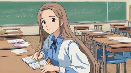 tsumugi kotobuki k-on,azusa nakano k-on,girl studying,hiyayakko,classroom,teacher,sudoku,student,yui hirasawa k-on,calculate,examination,calculus,classroom training,tutor,tutoring,class room,professor,typesetting,torekba,asahi,Illustration,Japanese style,Japanese Style 07