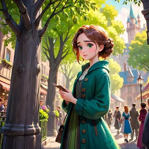 princess anna,parisian,arrietty,liesel,belle,girl in a historic way,maeve,bonnefoy,city ​​portrait,miniaturist,parisiennes,northanger,sylvania,hanbok,vicomte,victoriana,disney character,girl studying,aerith,mincy,Anime,Anime,Cartoon