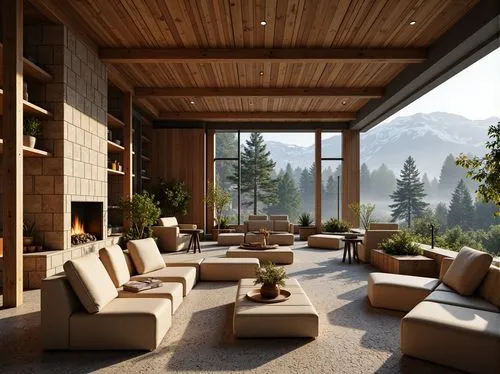 modern living room,living room,chalet,interior modern design,3d rendering,livingroom,render,alpine style,luxury home interior,house in the mountains,renders,sunroom,the cabin in the mountains,fire place,house in mountains,sitting room,interior design,minotti,family room,renderings