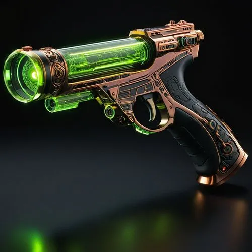 raygun,alien weapon,popgun,pistola,tritium,grafer,astrascope,vintage pistol,cubagua,aigbogun,colt 1873,air pistol,hawkmoon,ameli,sidearm,colt,gun,smg,tower pistol,outgun,Illustration,Realistic Fantasy,Realistic Fantasy 32