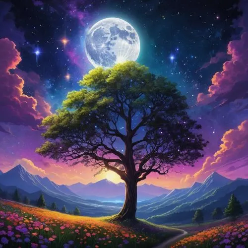 purple landscape,purple moon,magic tree,lilac tree,colorful tree of life,nature background,moon and star background,purple wallpaper,lone tree,defend,landscape background,nature wallpaper,fantasy picture,tree of life,purple,isolated tree,painted tree,flourishing tree,wall,purple background,Photography,Documentary Photography,Documentary Photography 09