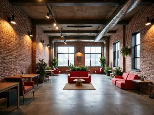 loft,lofts,red brick,red bricks,redbrick,lobby,red brick wall,modern office,contemporary decor,offices,meeting room,clubroom,hostels,conference room,gansevoort,penthouses,interiors,officine,brick house,resourcehouse