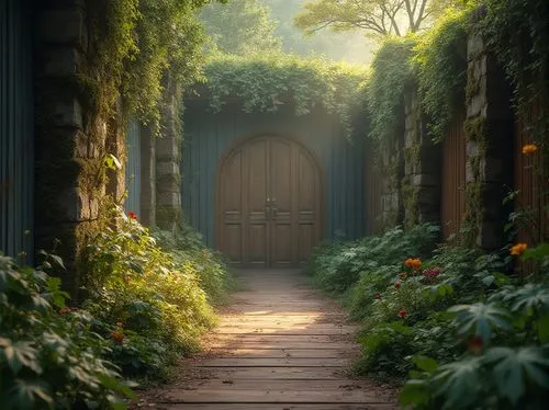 garden door,the threshold of the house,doorways,threshold,the door,open door,heaven gate,to the garden,gateway,the mystical path,fantasy picture,passage,towards the garden,wooden door,fairy door,ruelle,secret garden of venus,doorsteps,passageway,doorway,Photography,General,Realistic