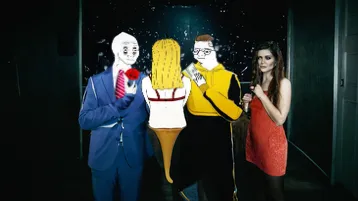 slender,photo booth,pop art people,elevator,wax figures,cutout,golden ritriver and vorderman dark,puppets,wax figures museum,clubbing,mannequins,play escape game live and win,haloween,nightclub,banana family,cutouts,pop art style,shop-window,3d albhabet,costumes